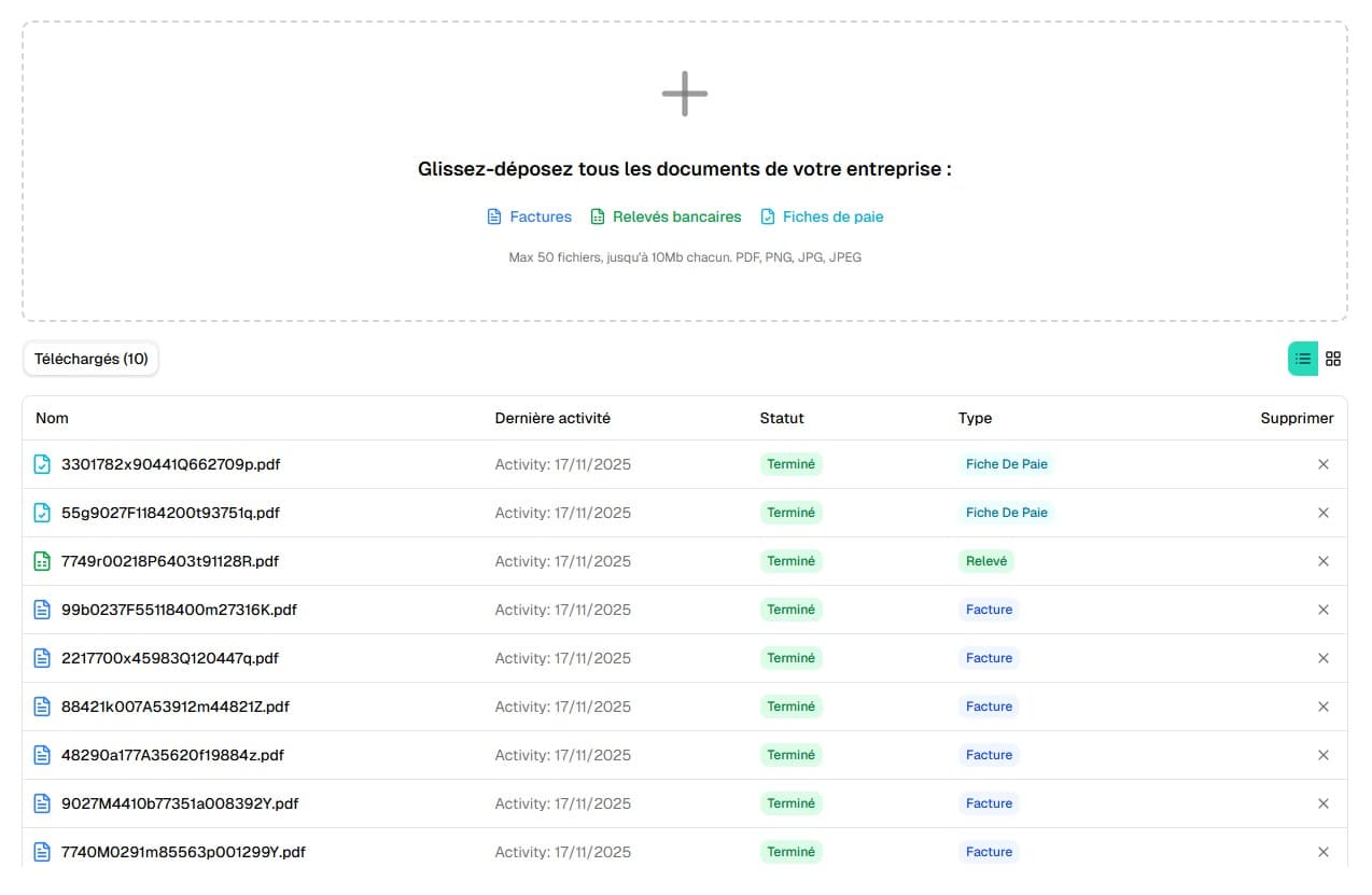 Depositare - Upload de documents