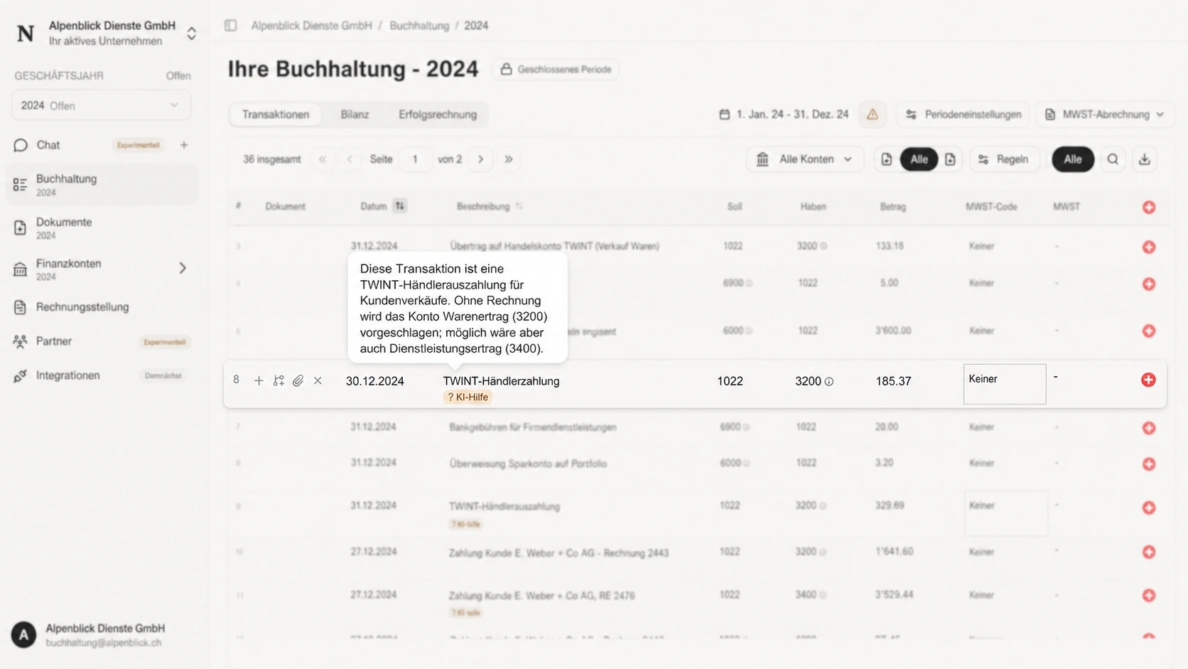 Der Banktext reicht nicht aus