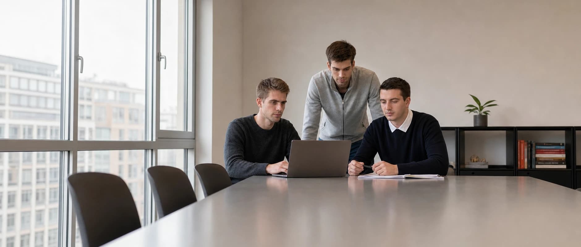 Les fondateurs au travail