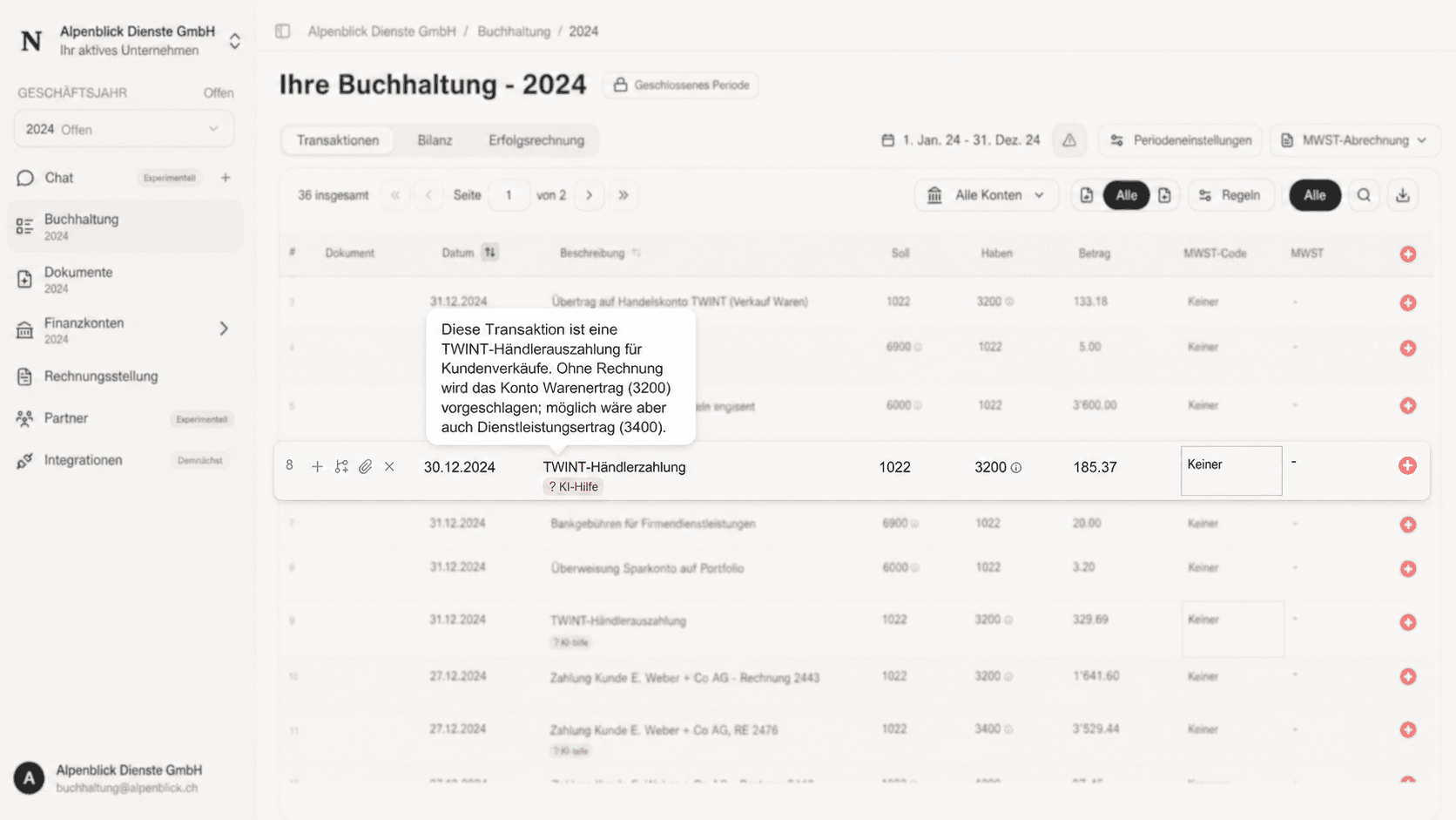 Der Banktext reicht nicht aus